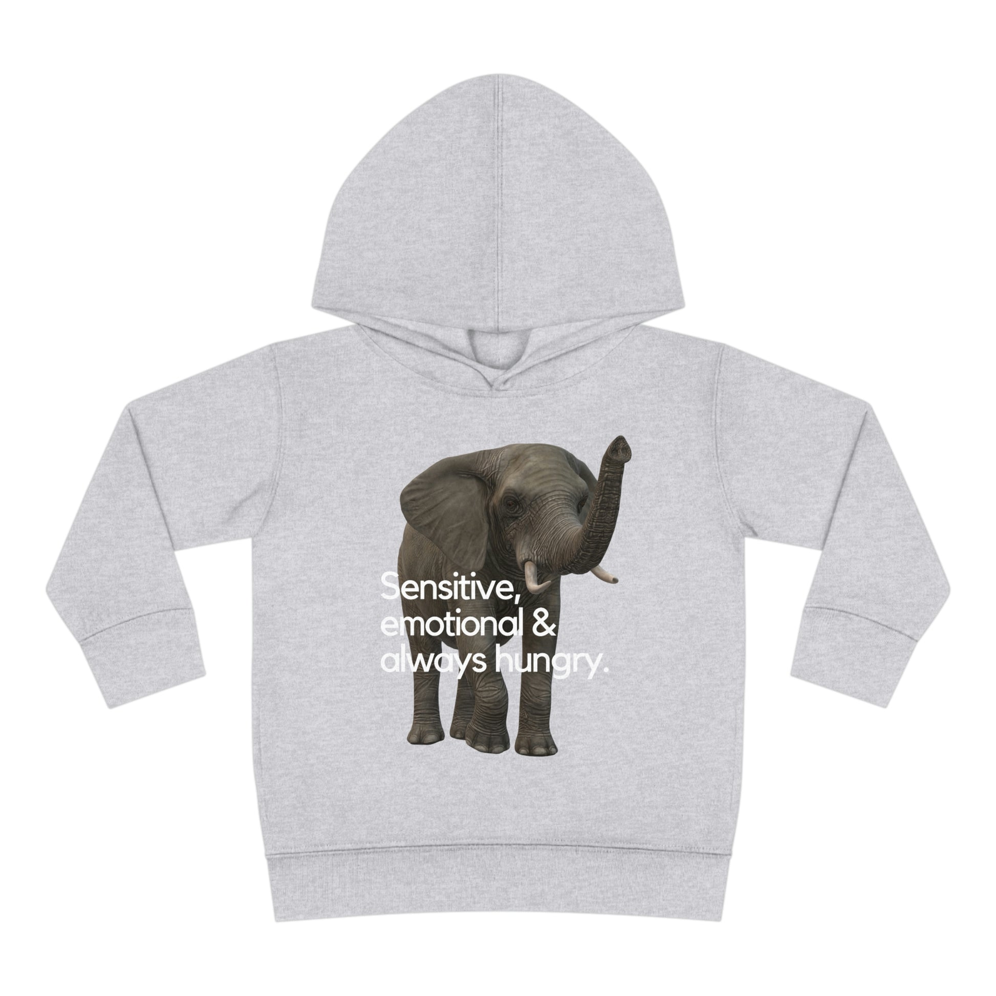 Elephant Toddler Pullover Fleece Hoodie - Stand up with fashion