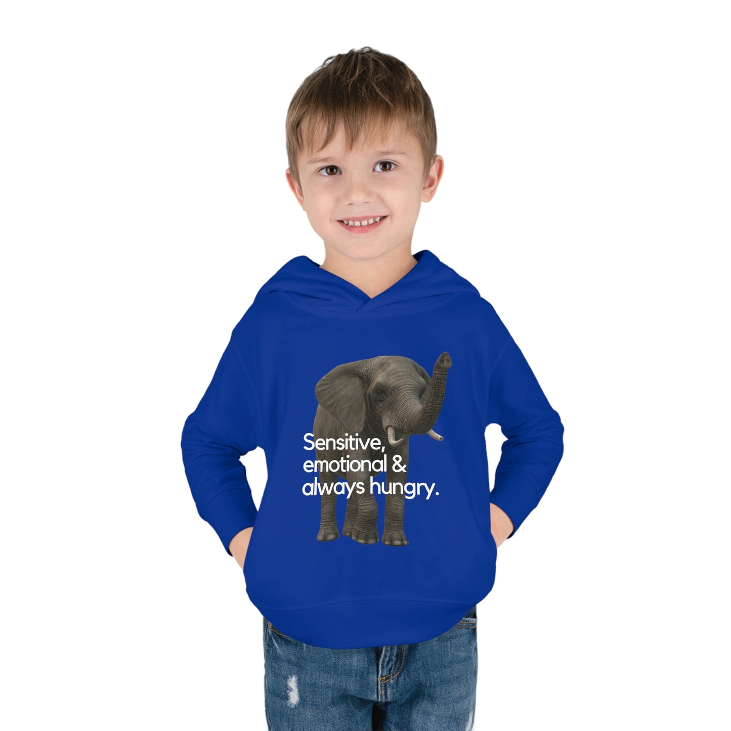 Elephant Toddler Pullover Fleece Hoodie - Stand up with fashion