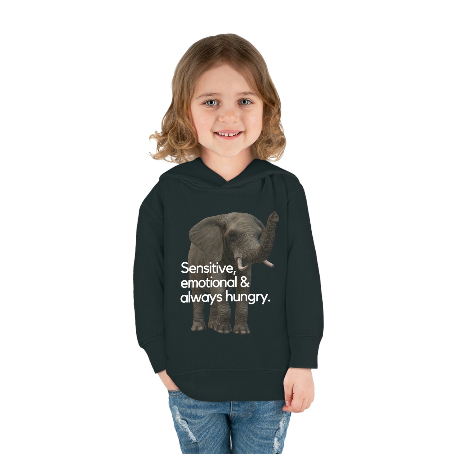 Elephant Toddler Pullover Fleece Hoodie - Stand up with fashion