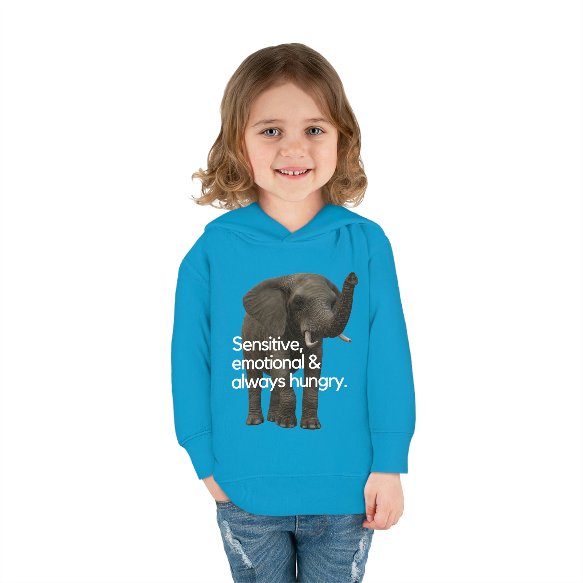 Elephant Toddler Pullover Fleece Hoodie - Stand up with fashion