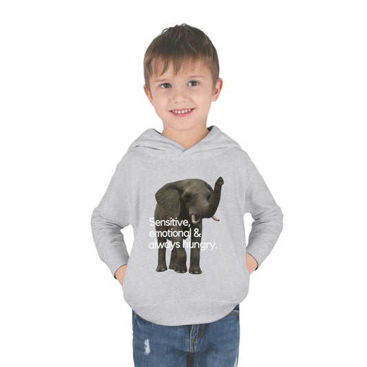 Elephant Toddler Pullover Fleece Hoodie - Stand up with fashion