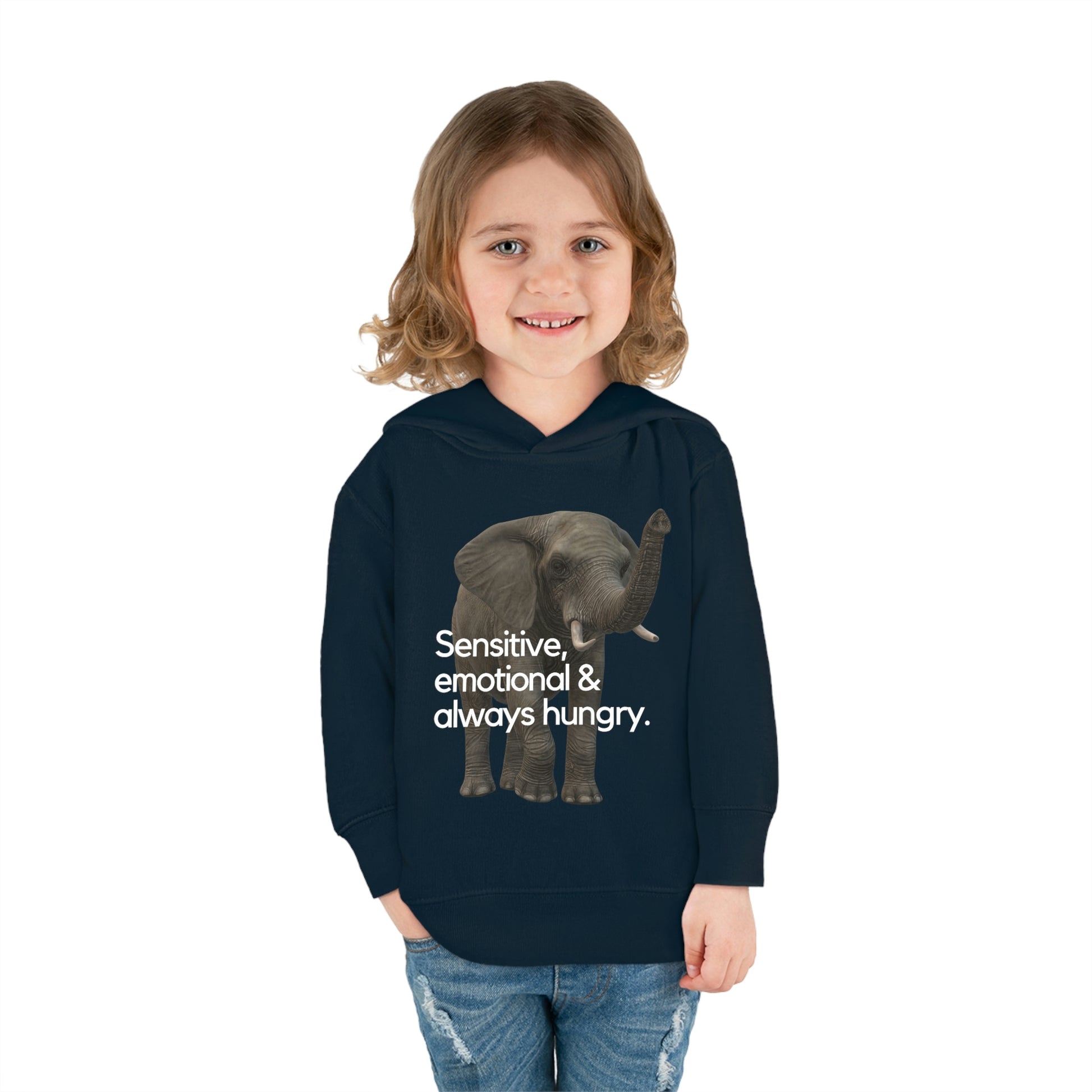 Elephant Toddler Pullover Fleece Hoodie - Stand up with fashion