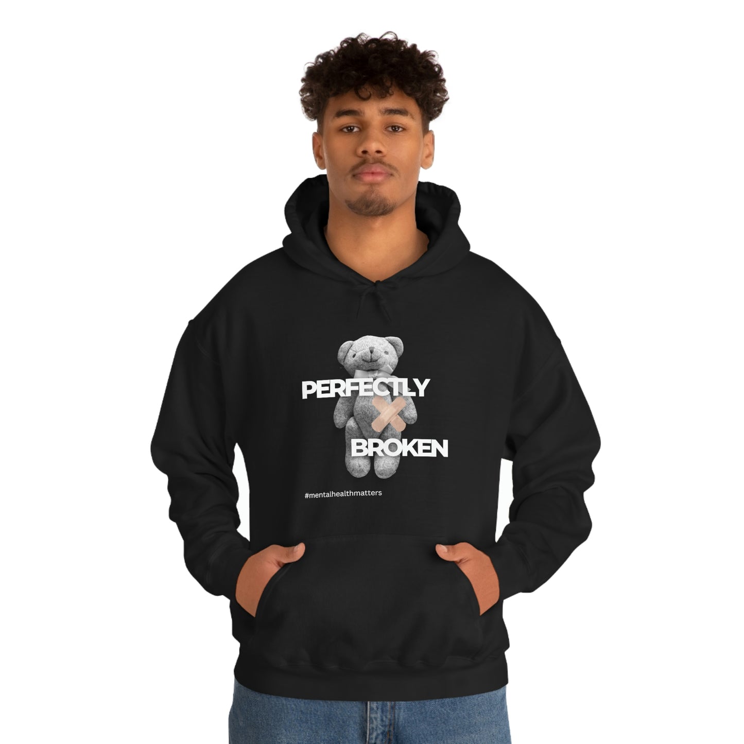 Perfectly broken Hooded Sweatshirt - Stand up with fashion